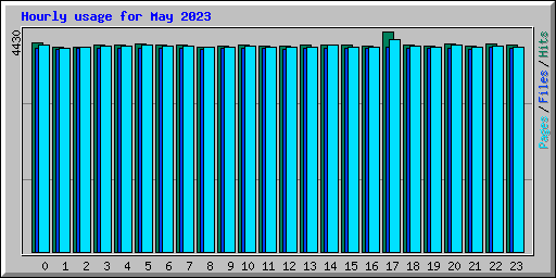 Hourly usage for May 2023