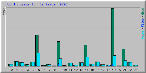 Hourly usage for September 2026