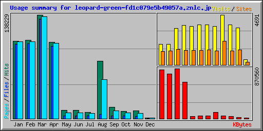 Usage summary for leopard-green-fd1c079e5b49057a.znlc.jp